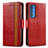 Coque Portefeuille Livre Cuir Etui Clapet S02D pour Motorola Moto Edge S Pro 5G Rouge