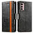 Coque Portefeuille Livre Cuir Etui Clapet S02D pour Motorola Moto G42 Noir