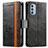 Coque Portefeuille Livre Cuir Etui Clapet S02D pour Motorola Moto G51 5G Noir