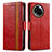 Coque Portefeuille Livre Cuir Etui Clapet S02D pour Realme 11 5G Rouge