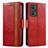 Coque Portefeuille Livre Cuir Etui Clapet S02D pour Realme GT Neo 3T 5G Rouge