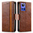 Coque Portefeuille Livre Cuir Etui Clapet S02D pour Realme GT Neo3 5G Marron