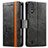Coque Portefeuille Livre Cuir Etui Clapet S02D pour Samsung Galaxy A01 SM-A015 Noir