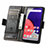 Coque Portefeuille Livre Cuir Etui Clapet S02D pour Samsung Galaxy A22 5G SC-56B Petit