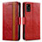 Coque Portefeuille Livre Cuir Etui Clapet S02D pour Samsung Galaxy M40S Rouge