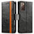 Coque Portefeuille Livre Cuir Etui Clapet S02D pour Samsung Galaxy S20 FE 4G Noir