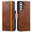 Coque Portefeuille Livre Cuir Etui Clapet S02D pour Samsung Galaxy S21 5G Petit