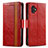 Coque Portefeuille Livre Cuir Etui Clapet S02D pour Samsung Galaxy XCover 6 Pro 5G Rouge