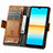 Coque Portefeuille Livre Cuir Etui Clapet S02D pour Sony Xperia Ace III Petit