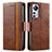 Coque Portefeuille Livre Cuir Etui Clapet S02D pour Xiaomi Mi 12 5G Marron