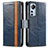 Coque Portefeuille Livre Cuir Etui Clapet S02D pour Xiaomi Mi 12 Lite 5G Bleu