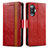 Coque Portefeuille Livre Cuir Etui Clapet S02D pour Xiaomi Redmi K40 Gaming 5G Rouge