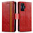 Coque Portefeuille Livre Cuir Etui Clapet S02D pour Xiaomi Redmi K50 Gaming 5G Rouge