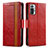 Coque Portefeuille Livre Cuir Etui Clapet S02D pour Xiaomi Redmi Note 10 Pro Max Rouge