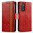 Coque Portefeuille Livre Cuir Etui Clapet S02D pour Xiaomi Redmi Note 11 Pro 5G Rouge