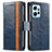 Coque Portefeuille Livre Cuir Etui Clapet S02D pour Xiaomi Redmi Note 12 4G Bleu