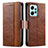 Coque Portefeuille Livre Cuir Etui Clapet S02D pour Xiaomi Redmi Note 12 4G Marron