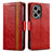 Coque Portefeuille Livre Cuir Etui Clapet S02D pour Xiaomi Redmi Note 12 Turbo 5G Rouge