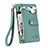 Coque Portefeuille Livre Cuir Etui Clapet S03D pour Apple iPhone 13 Vert