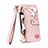 Coque Portefeuille Livre Cuir Etui Clapet S03D pour Apple iPhone 14 Pro Max Rose