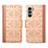 Coque Portefeuille Livre Cuir Etui Clapet S03D pour Motorola Moto Edge S30 5G Brun Clair