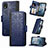 Coque Portefeuille Livre Cuir Etui Clapet S03D pour Nokia C2 2nd Edition Petit