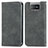 Coque Portefeuille Livre Cuir Etui Clapet S04D pour Asus Zenfone 7 Pro ZS671KS Gris