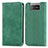 Coque Portefeuille Livre Cuir Etui Clapet S04D pour Asus Zenfone 7 Pro ZS671KS Vert