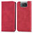 Coque Portefeuille Livre Cuir Etui Clapet S04D pour Asus ZenFone 8 Flip ZS672KS Rouge