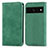 Coque Portefeuille Livre Cuir Etui Clapet S04D pour Google Pixel 7 Pro 5G Vert