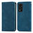 Coque Portefeuille Livre Cuir Etui Clapet S04D pour Huawei Honor V40 5G Bleu