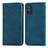 Coque Portefeuille Livre Cuir Etui Clapet S04D pour Huawei Honor X10 Max 5G Bleu