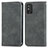 Coque Portefeuille Livre Cuir Etui Clapet S04D pour Huawei Honor X10 Max 5G Gris