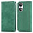 Coque Portefeuille Livre Cuir Etui Clapet S04D pour Huawei Honor X7 Vert