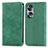 Coque Portefeuille Livre Cuir Etui Clapet S04D pour Huawei Honor X7b Vert