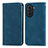 Coque Portefeuille Livre Cuir Etui Clapet S04D pour Huawei Nova 10 Bleu