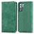 Coque Portefeuille Livre Cuir Etui Clapet S04D pour Huawei P40 Lite 5G Vert