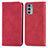 Coque Portefeuille Livre Cuir Etui Clapet S04D pour Motorola Moto Edge 20 5G Rouge