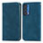 Coque Portefeuille Livre Cuir Etui Clapet S04D pour Motorola Moto Edge (2021) 5G Bleu