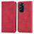 Coque Portefeuille Livre Cuir Etui Clapet S04D pour Motorola Moto Edge Plus (2022) 5G Rouge