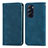 Coque Portefeuille Livre Cuir Etui Clapet S04D pour Motorola Moto Edge X30 5G Bleu