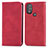 Coque Portefeuille Livre Cuir Etui Clapet S04D pour Motorola Moto G Power (2022) Rouge