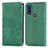 Coque Portefeuille Livre Cuir Etui Clapet S04D pour Motorola Moto G Pure Vert