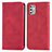 Coque Portefeuille Livre Cuir Etui Clapet S04D pour Motorola Moto G Stylus (2021) Rouge