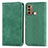 Coque Portefeuille Livre Cuir Etui Clapet S04D pour Motorola Moto G40 Fusion Vert