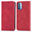 Coque Portefeuille Livre Cuir Etui Clapet S04D pour Motorola Moto G41 Rouge