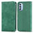 Coque Portefeuille Livre Cuir Etui Clapet S04D pour Motorola Moto G51 5G Vert