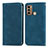 Coque Portefeuille Livre Cuir Etui Clapet S04D pour Motorola Moto G60 Bleu