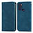 Coque Portefeuille Livre Cuir Etui Clapet S04D pour Motorola Moto G60s Bleu