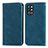 Coque Portefeuille Livre Cuir Etui Clapet S04D pour OnePlus 9R 5G Bleu